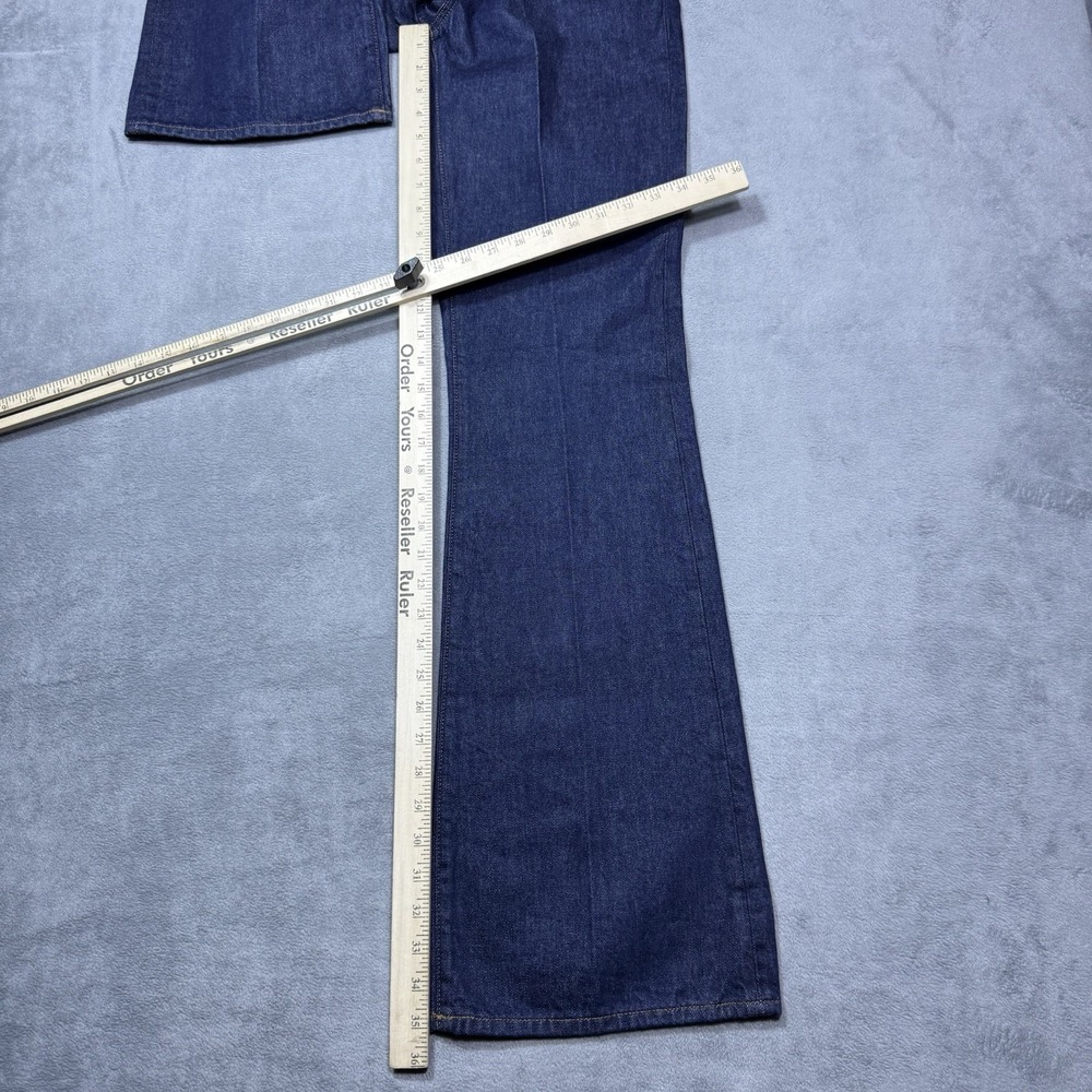 Madewell High-Rise Wide-Leg Jeans in Deep Indigo Blue - Picture 6 of 8